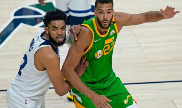  森林狼交易得到戈贝尔组双塔阵容  